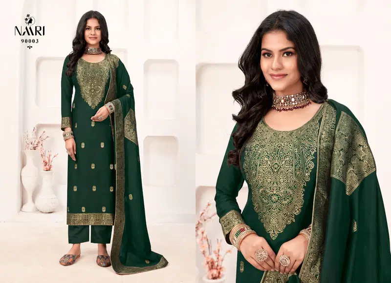 Naina By Naari Muslin Jacquard Designer Salwar Kameez Wholesale Market In Surat
